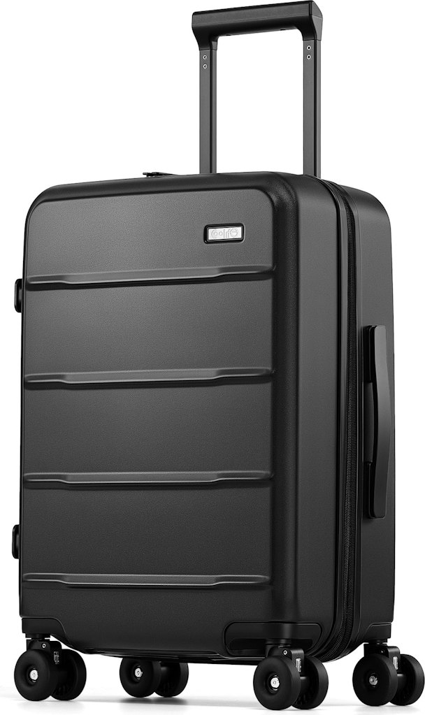 Coolife Carry-On Hardshell Expandable Luggage: $90