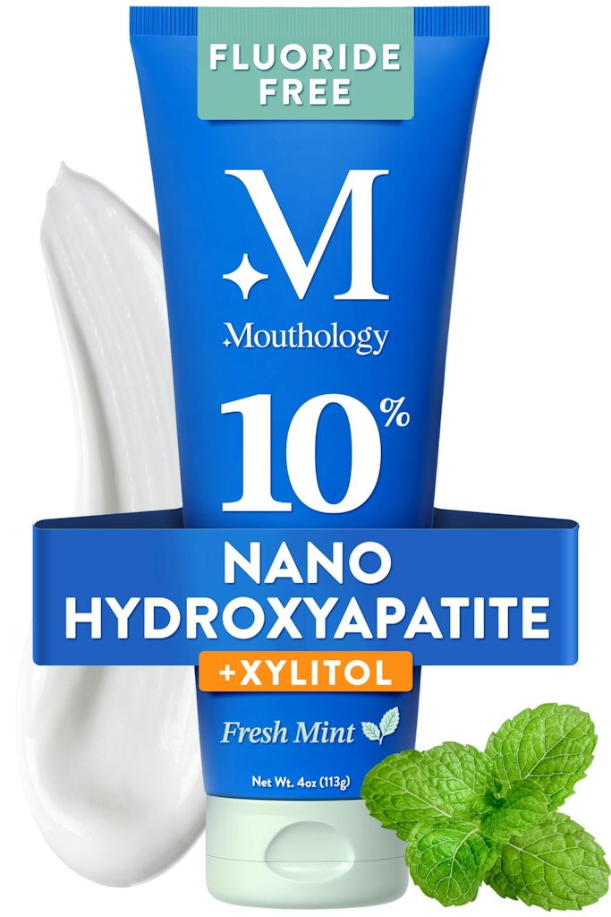 Mouthology 10% Nano Hydroxyapatite Fluoride-Free Whitening Toothpaste: $4.99 via Sub. & Save Mouthology 10% Nano Hydroxyapatite Fluoride-Free Whitening Toothpaste: $4.99 via Sub. & Save