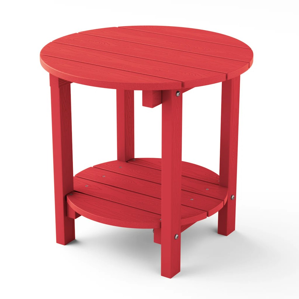 Highland Dunes Allurine 18" HIPS Plastic Outdoor Side Table: $54 Highland Dunes Allurine 18" HIPS Plastic Outdoor Side Table: $54