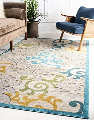 Unique Loom Botanical Collection 8' x 10' Area Rug: $99.99