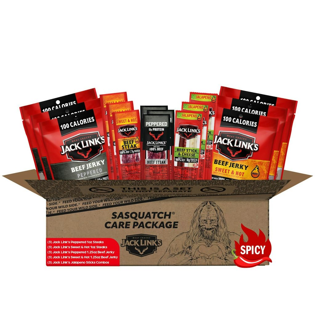 Jack Link's Spicy Beef Jerky Variety 15-Pack Gift Basket: $26