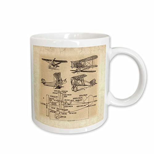 3dRose Early 1900s Sketch of Airplanes 11-Ounce Ceramic Mug: $6.82 3dRose Early 1900s Sketch of Airplanes 11-Ounce Ceramic Mug: $6.82
