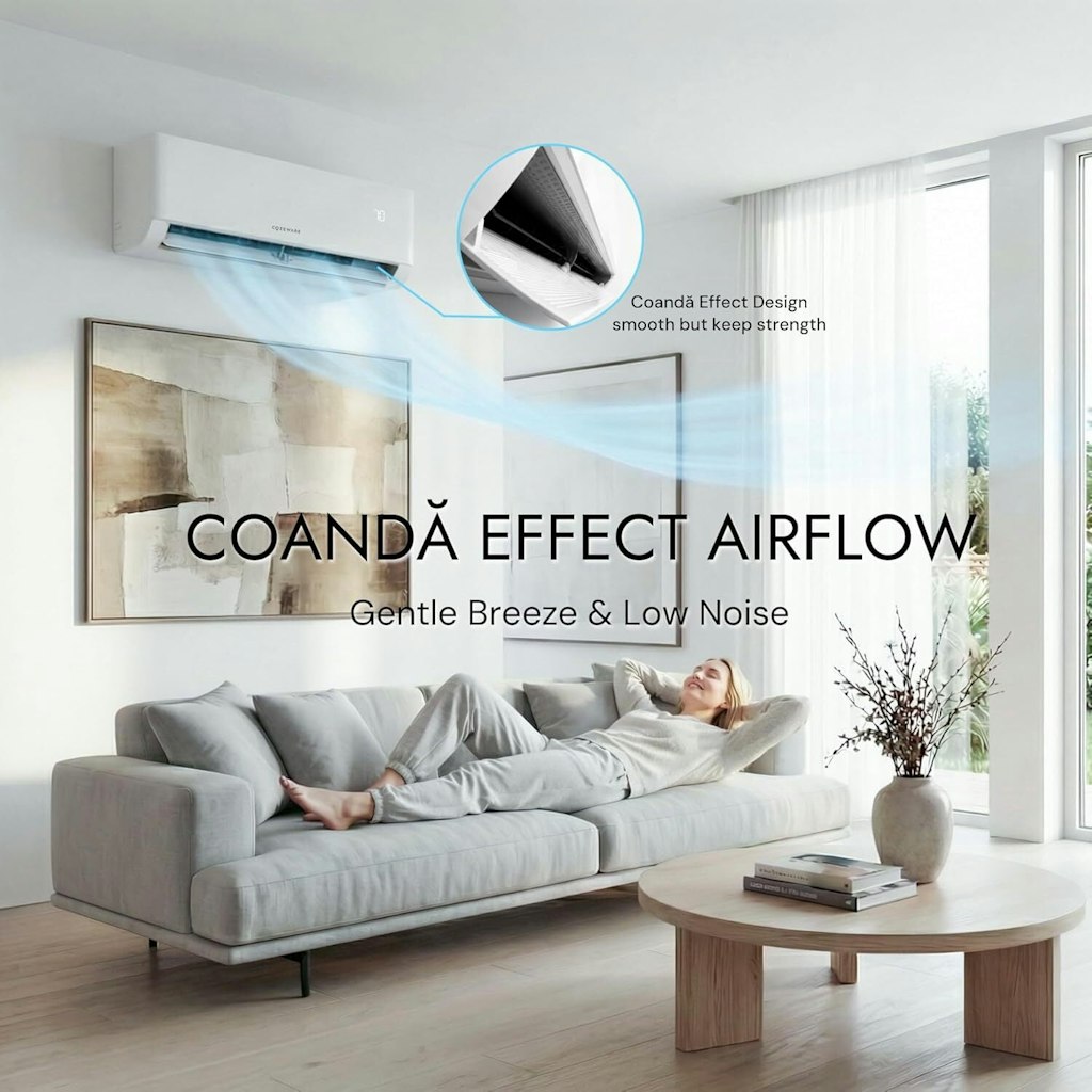 Cozeware 12,000 BTU 20 SEER2 AI Mini Split Air Conditioner: $448