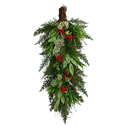 Nearly Natural 30-Inch Cedar and Berry Artificial Christmas Swag: $25.99 Nearly Natural 30-Inch Cedar and Berry Artificial Christmas Swag: $25.99