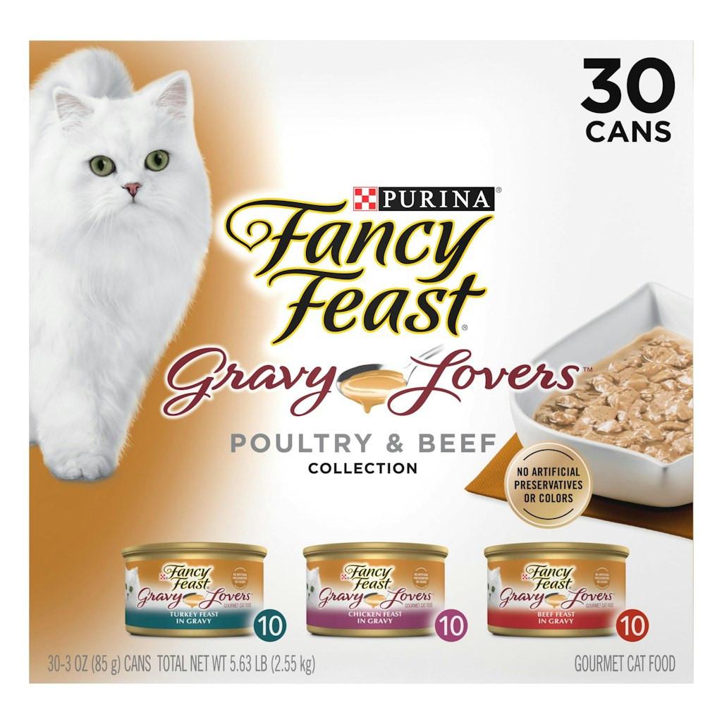 Purina Fancy Feast Gravy Lovers Poultry & Beef Variety 30-Pack: $20 Purina Fancy Feast Gravy Lovers Poultry & Beef Variety 30-Pack: $20