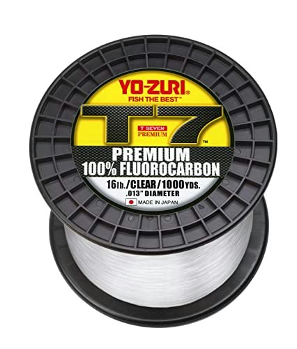 Yo-Zuri T-7 Premium 16lb 1,000-Yard Fluorocarbon Fishing Line: $84.53 Yo-Zuri T-7 Premium 16lb 1,000-Yard Fluorocarbon Fishing Line: $84.53