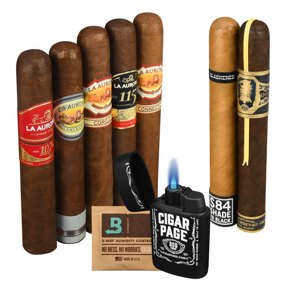 Boutique Seekers 7-Cigar Sampler w/ Liberator Torch Lighter: $29