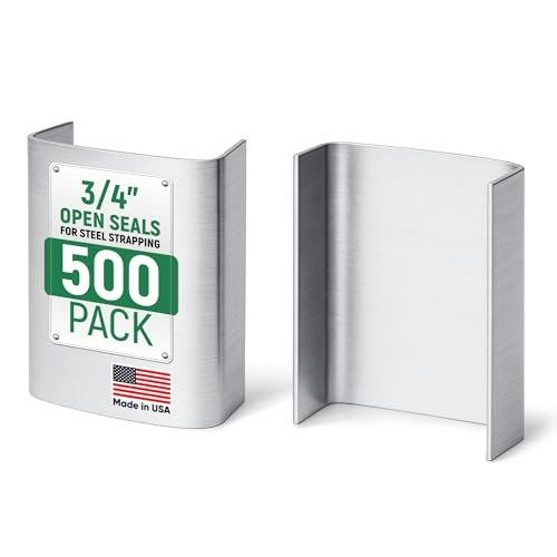 3/4-inch Steel Strapping Open Seals 500-Pack: $28.10 3/4-inch Steel Strapping Open Seals 500-Pack: $28.10