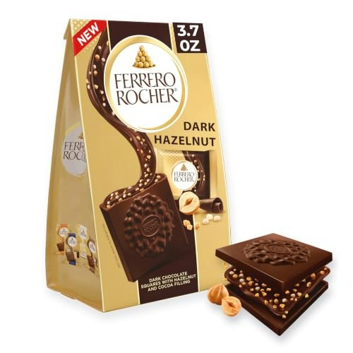 Ferrero Rocher Dark Chocolate Hazelnut Squares 3.7-oz.: $4.49 Ferrero Rocher Dark Chocolate Hazelnut Squares 3.7-oz.: $4.49