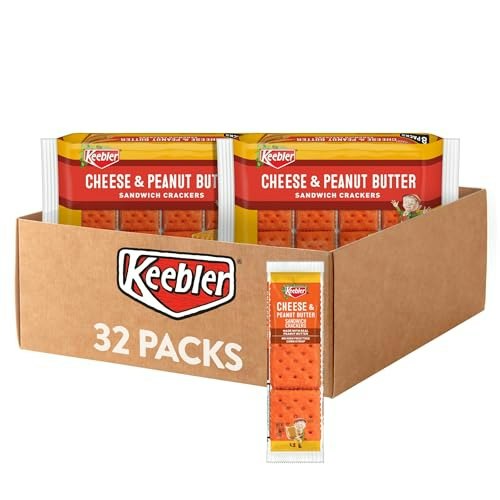 Keebler Cheese and Peanut Butter Sandwich Cracker 32-Pack: $14.99 Keebler Cheese and Peanut Butter Sandwich Cracker 32-Pack: $14.99