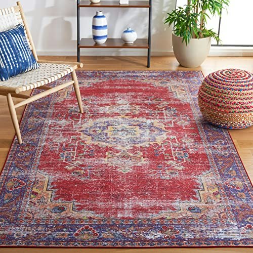 Safavieh Tucson 5'x8' Washable Medallion Area Rug: $56.37