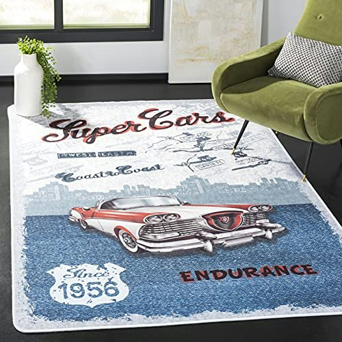 Safavieh Daytona 4x6-Foot Washable Area Rug: $48.30