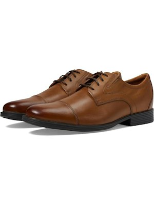 Clarks Men's Steadwell Cap Dress Shoes for $65 + free shipping