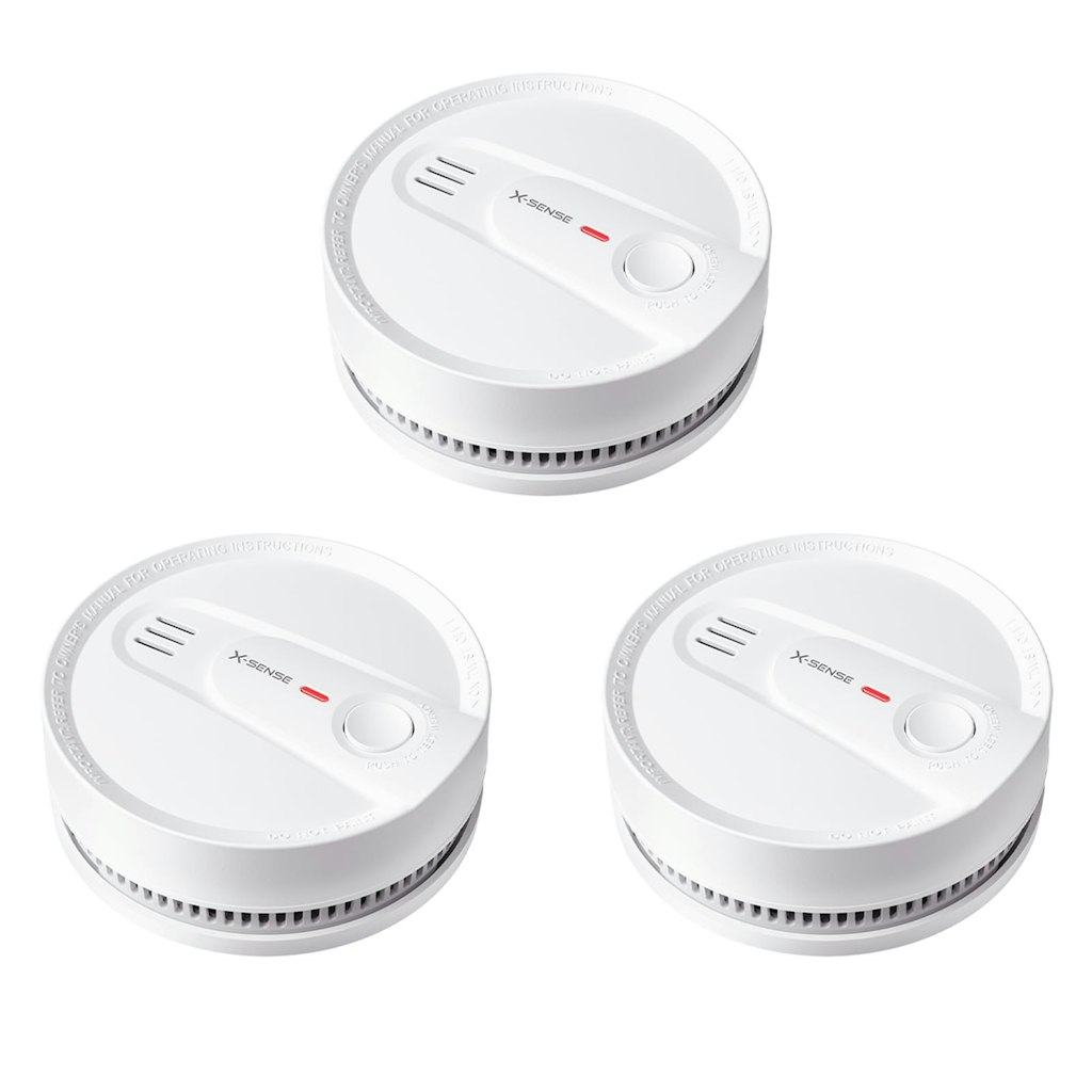 X-Sense Photoelectric Smoke Detector 3-Pack: $58