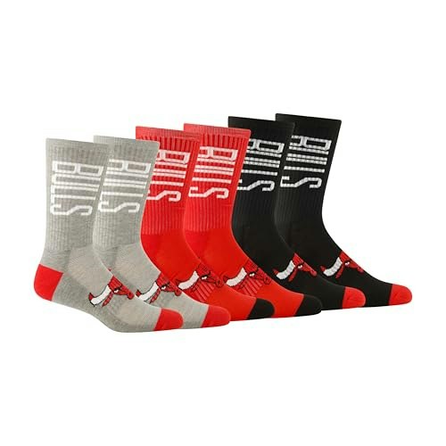 Ultra Game Youth Chicago Bulls Crew Socks 3-Pack: $6.82 Ultra Game Youth Chicago Bulls Crew Socks 3-Pack: $6.82