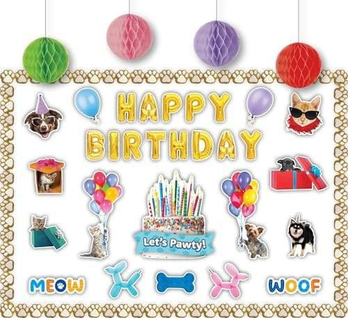 Teacher Created Resources Cats and Dogs Happy Birthday Decorating Kit: $4.46 Teacher Created Resources Cats and Dogs Happy Birthday Decorating Kit: $4.46