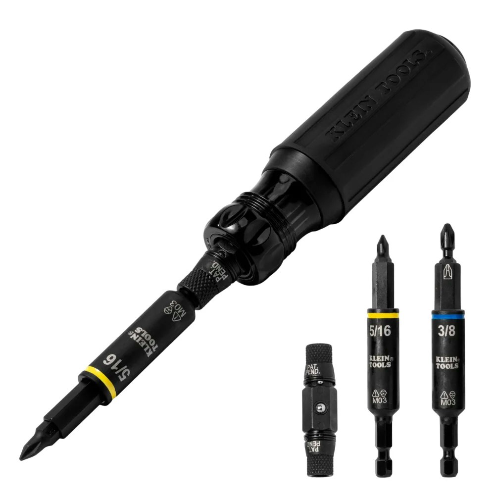 Klein Tools 11-in-1 Blackout Multi-Bit Screwdriver/Nut Driver: $20 Klein Tools 11-in-1 Blackout Multi-Bit Screwdriver/Nut Driver: $20