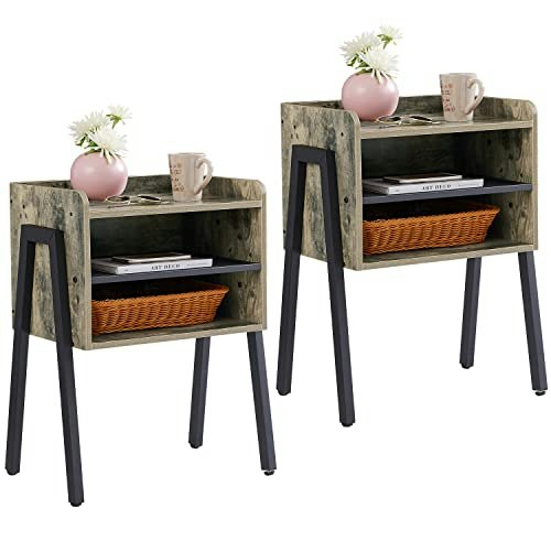 Vecelo 2-Tier Nightstand 2-Pack: $41.39 Vecelo 2-Tier Nightstand 2-Pack: $41.39