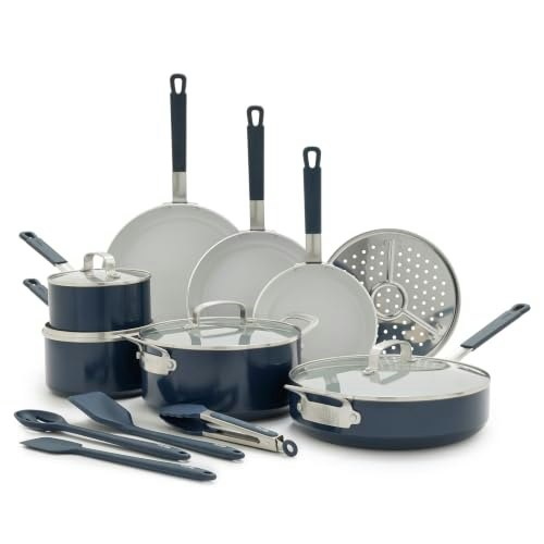 GreenPan X Bobby Flay 16-Piece Ceramic Nonstick Cookware Set: $244.99