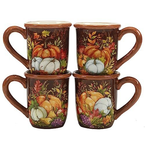 Harvest Blessings Ceramic Mugs 4-Pack: $43.03 Harvest Blessings Ceramic Mugs 4-Pack: $43.03