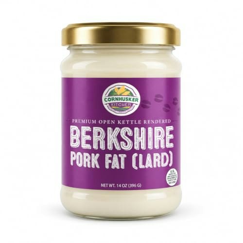 Cornhusker Kitchen Premium Rendered Berkshire Pork Lard 14oz Jar: $19.99