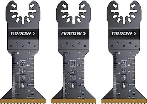 Arrow 1-3/4-Inch Titanium Coated Oscillating Saw Blades 3-Pack: $25.44 Arrow 1-3/4-Inch Titanium Coated Oscillating Saw Blades 3-Pack: $25.44