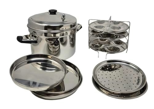 Tabakh Stainless Steel 12-Plate Idli and Dhokla Steamer Pot: $54.99 Tabakh Stainless Steel 12-Plate Idli and Dhokla Steamer Pot: $54.99