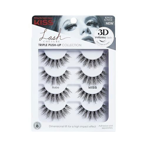 Kiss Robe Triple Push-Up False Eyelashes 4-Pack: $7.99 Kiss Robe Triple Push-Up False Eyelashes 4-Pack: $7.99