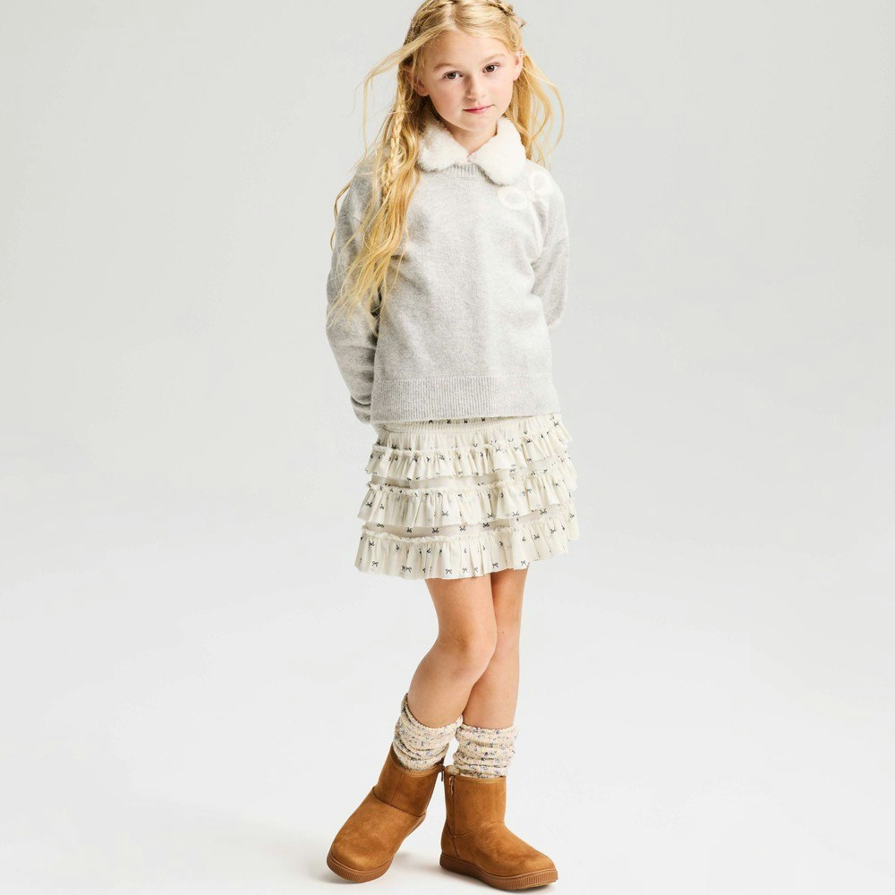Cat & Jack Girls' Mesh Smocked Bow Ruffle Skort: $20 Cat & Jack Girls' Mesh Smocked Bow Ruffle Skort: $20