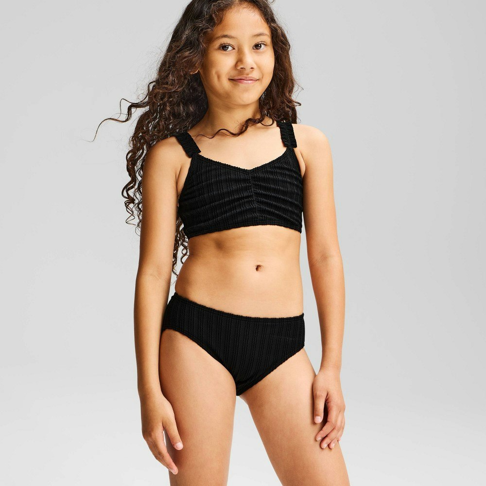 Cat & Jack Girls' Crinkle Striped Bikini: $20 Cat & Jack Girls' Crinkle Striped Bikini: $20