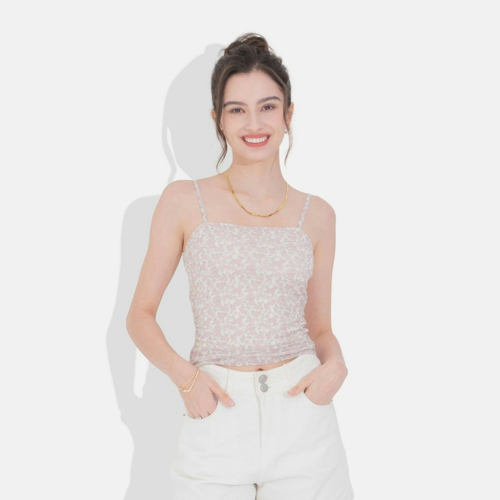 Wild Fable Women's Slim Fit Mesh Cropped Cami: $25 Wild Fable Women's Slim Fit Mesh Cropped Cami: $25