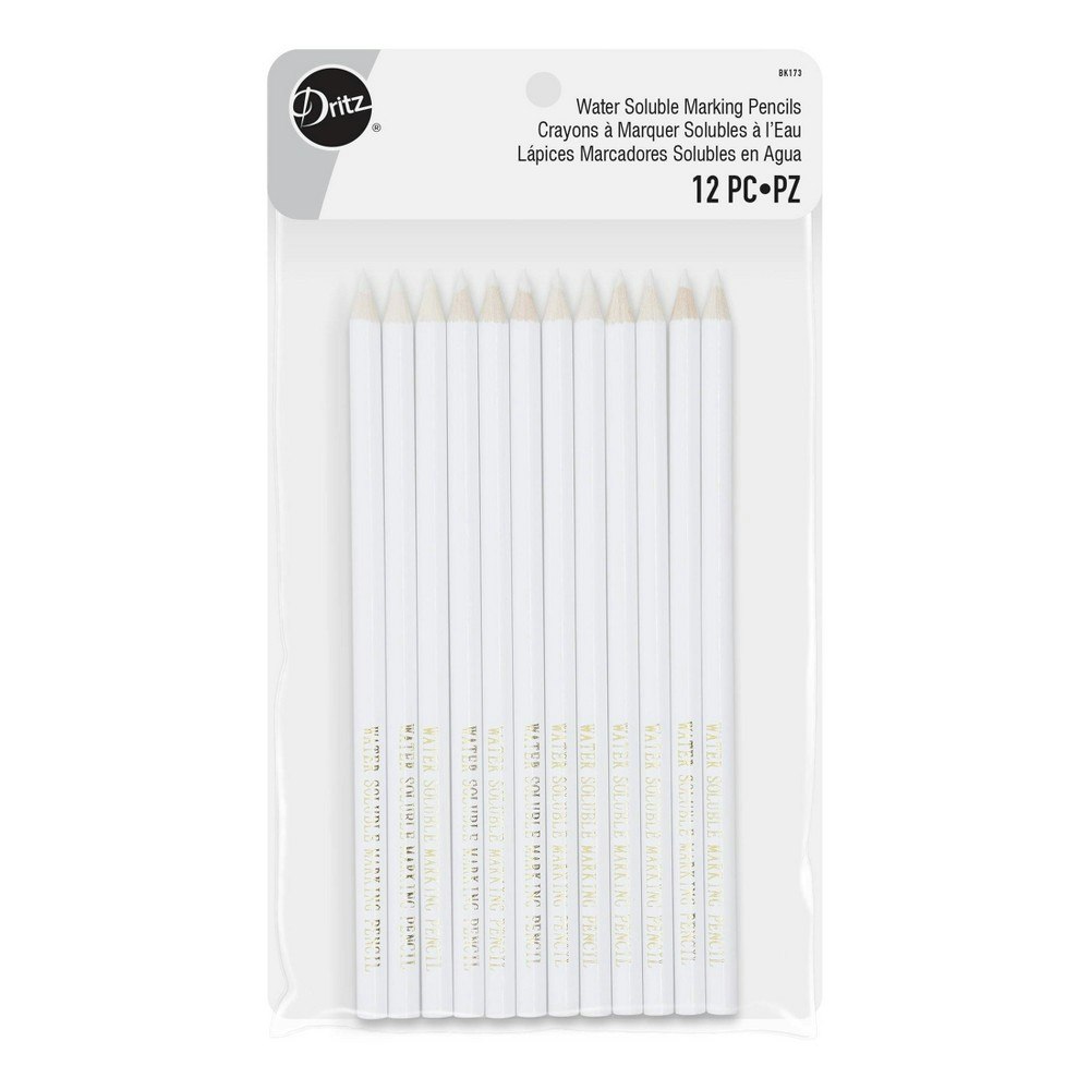 Dritz Water Soluble Marking Pencils 12-Pack: $7.79 Dritz Water Soluble Marking Pencils 12-Pack: $7.79