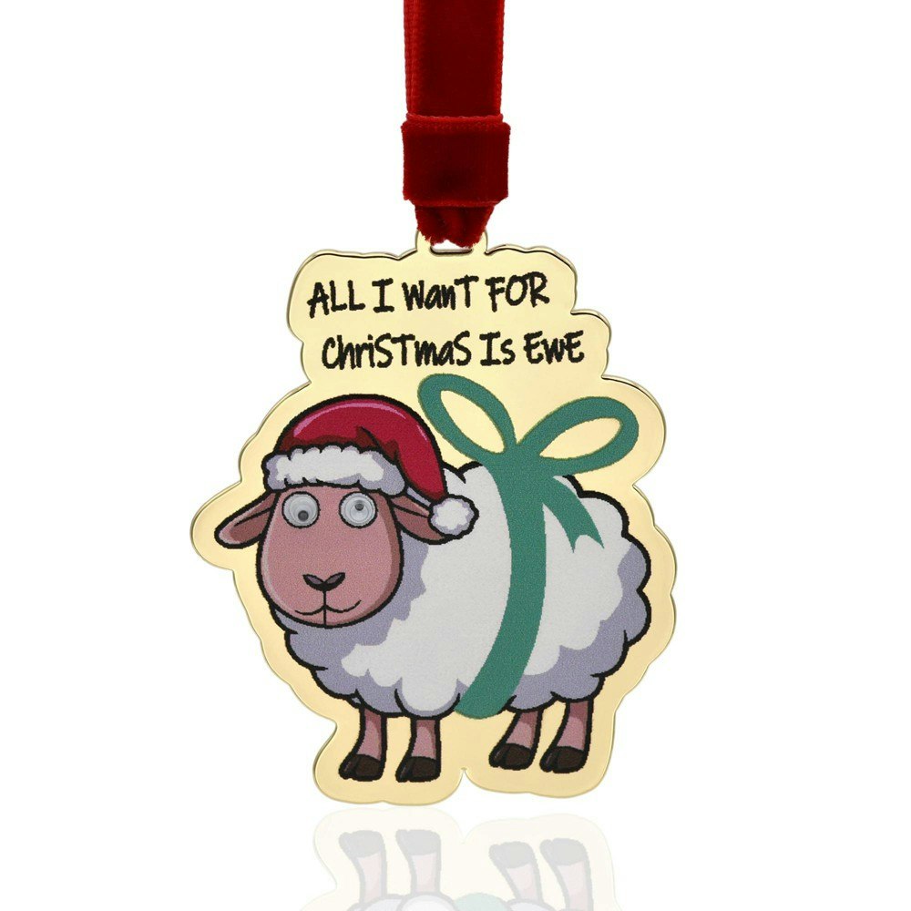 Gloria Duchin All I Want for Christmas is Ewe Ornament: $8.99