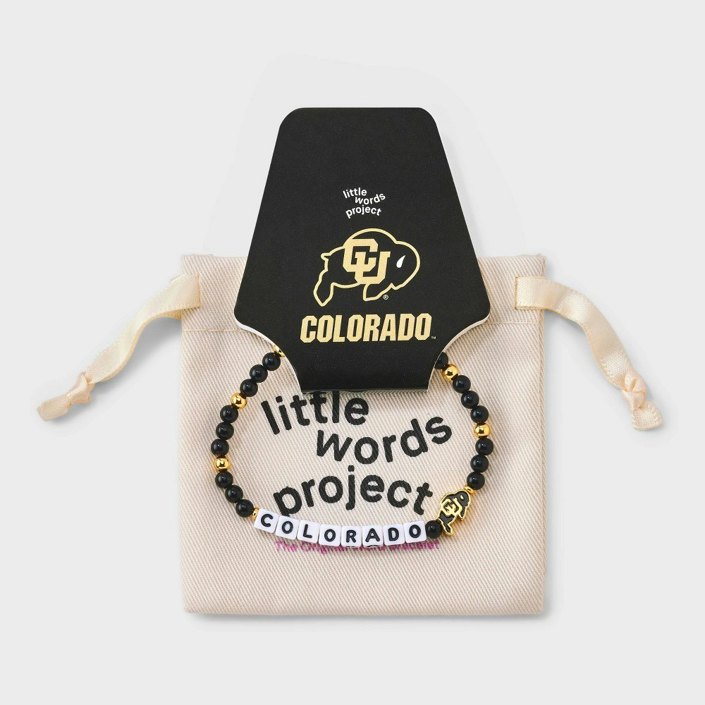 Little Words Project Colorado University Beaded Bracelet: $30