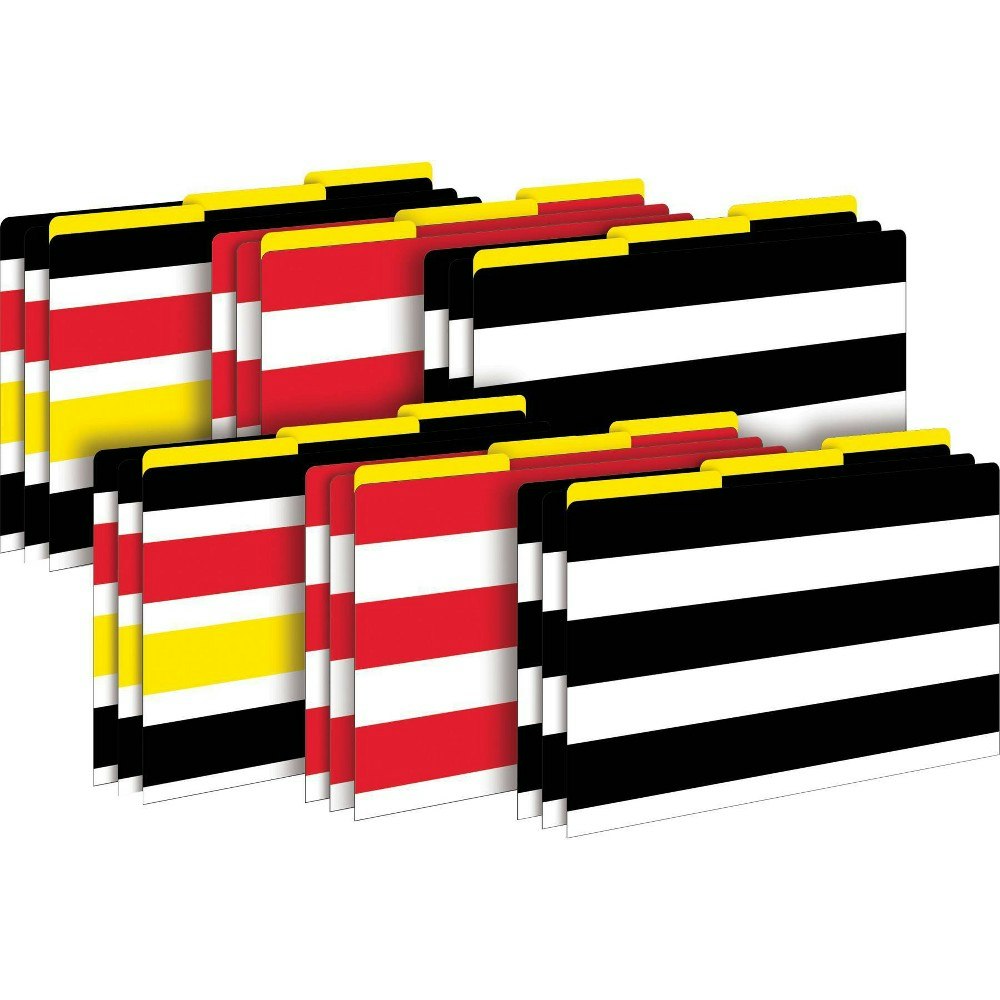 Barker Creek Buffalo Plaid and Wide Stripes Legal Size File Folders 18-Pack: $33.99