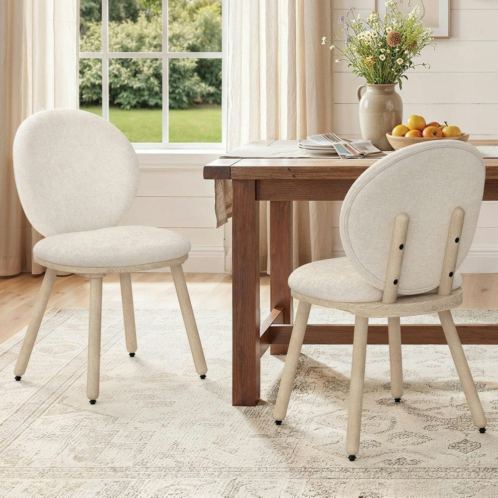 Andra Linen Upholstered Dining Chair 2-Pack: $111.99