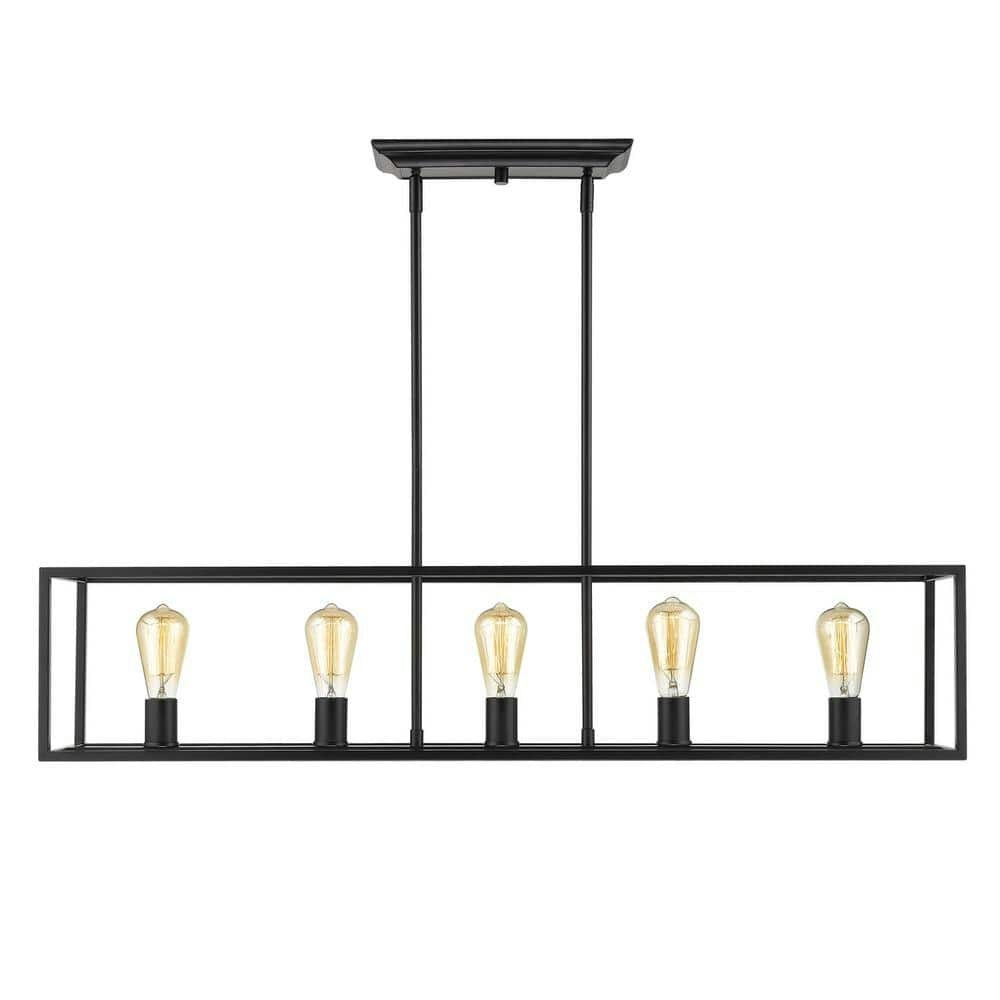 Wesson 5-Light Black Chandelier: $399.97