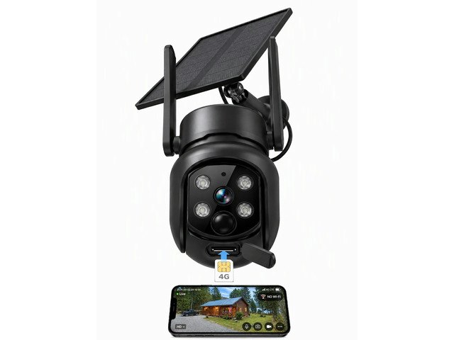 Heyall 4G LTE Solar-Powered Security Camera: $143.17