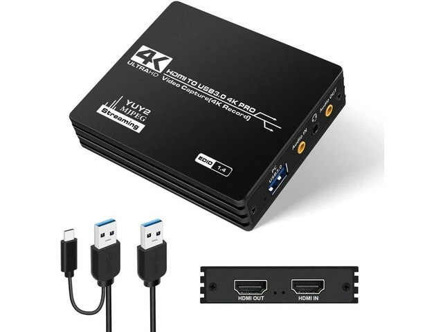 4K HDMI to USB 3.0 Video Capture Card: $37.99 4K HDMI to USB 3.0 Video Capture Card: $37.99
