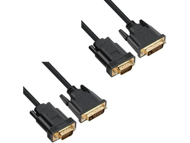 DVI-D to VGA Video Cable 2-Pack: $22.84