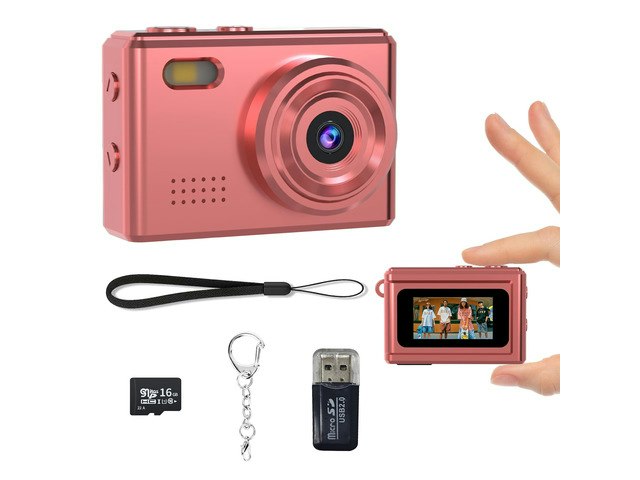 Mini 1080p Retro Digital Keychain Camera with 16GB Card: $37.49