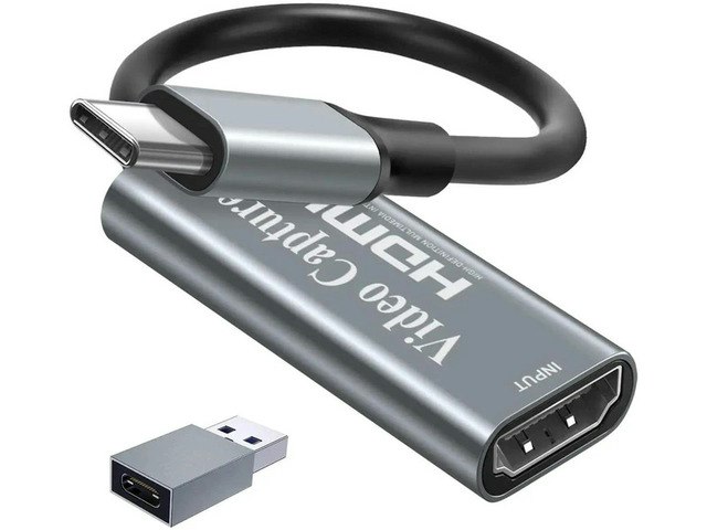 4K HDMI to USB-C Video Capture Card: $27.99