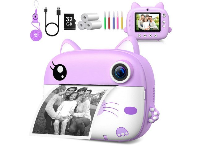 Kids Instant Print Digital Camera with 32GB Card: $47.99 Kids Instant Print Digital Camera with 32GB Card: $47.99