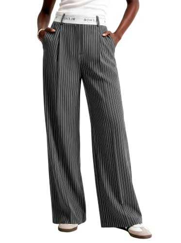 Cokqu Women's Pinstripe Business Casual Pants: $29.98 Cokqu Women's Pinstripe Business Casual Pants: $29.98