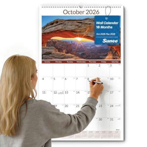 Sunee 2026-2028 National Parks 17"x27" Wall Calendar: $24.62 Sunee 2026-2028 National Parks 17"x27" Wall Calendar: $24.62