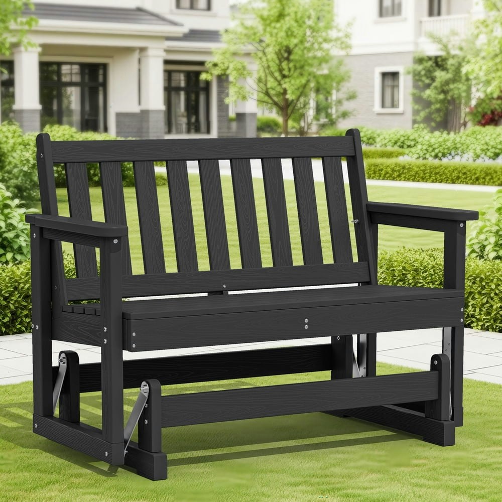 Serwall 2-Person Outdoor Glider Bench: $215.99 Serwall 2-Person Outdoor Glider Bench: $215.99