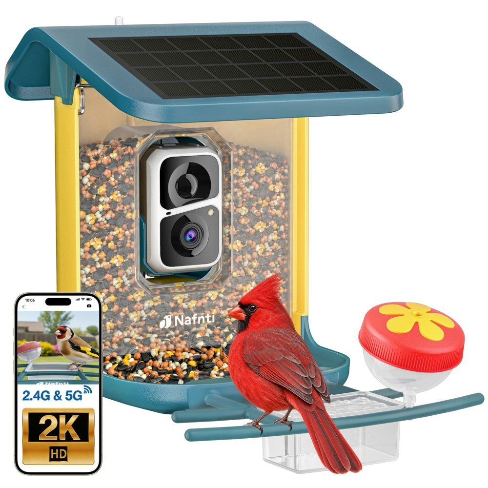 Nafnti 2K Smart AI Bird Feeder Camera: $85.99 Nafnti 2K Smart AI Bird Feeder Camera: $85.99