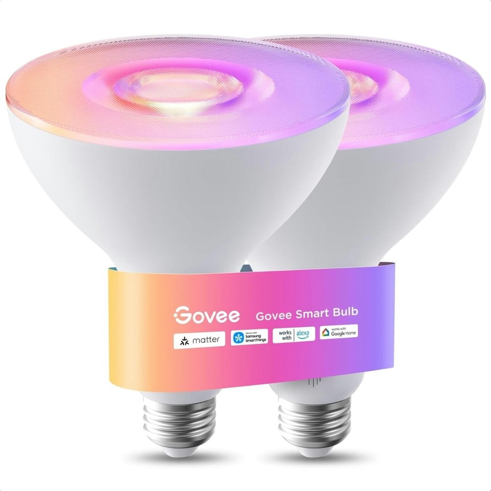 Govee PAR38 Smart Flood Light Bulbs 2-Pack: $49.99 Govee PAR38 Smart Flood Light Bulbs 2-Pack: $49.99