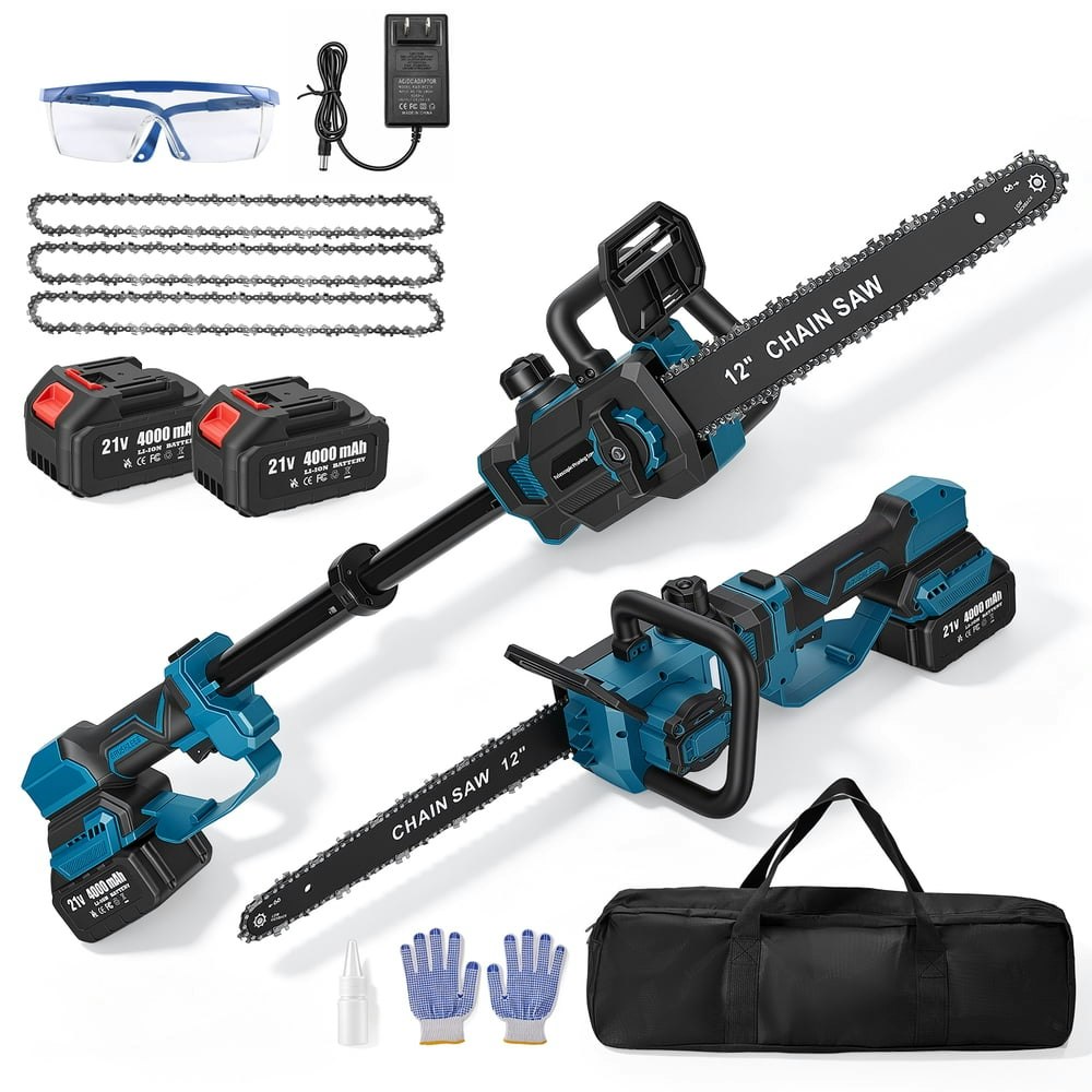 Doulami 12-Inch 21V Cordless Telescopic Pole Chainsaw 2-Pack: $89.98 Doulami 12-Inch 21V Cordless Telescopic Pole Chainsaw 2-Pack: $89.98