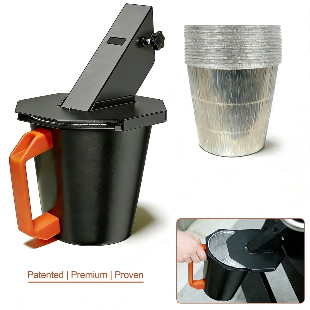 Grease Bucket with Lid and 12-Pack Liners for Pellet Grills: $39.90 Grease Bucket with Lid and 12-Pack Liners for Pellet Grills: $39.90